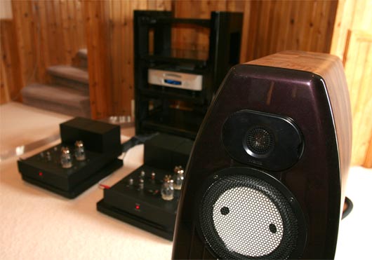 Picture of entire system with one Kharma Mini Exquisite in foreground